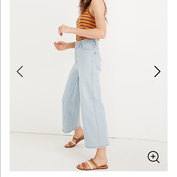 NEW • Madewell • High Waist Pieced Wide Leg Jeans - Picture 2 of 8